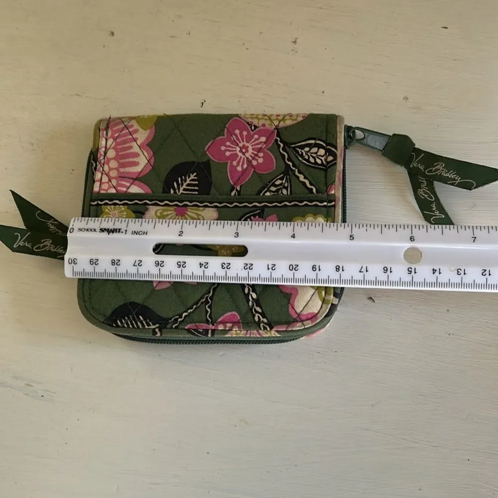 Vera Bradley Green Floral Women's Wallet